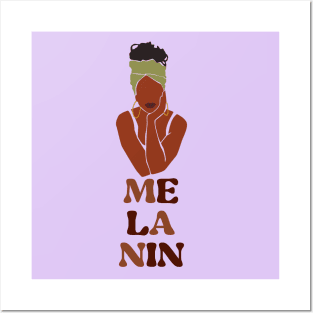 Melanin Black African Girl Woman 3 Posters and Art